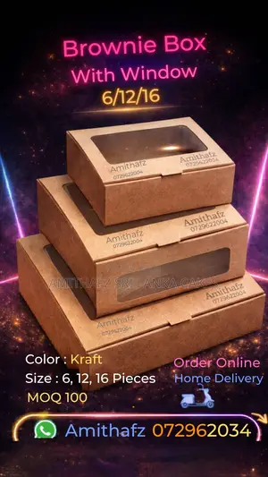 Brownie Boxes Available Sri Lanka Wholesale Supplier Price Online