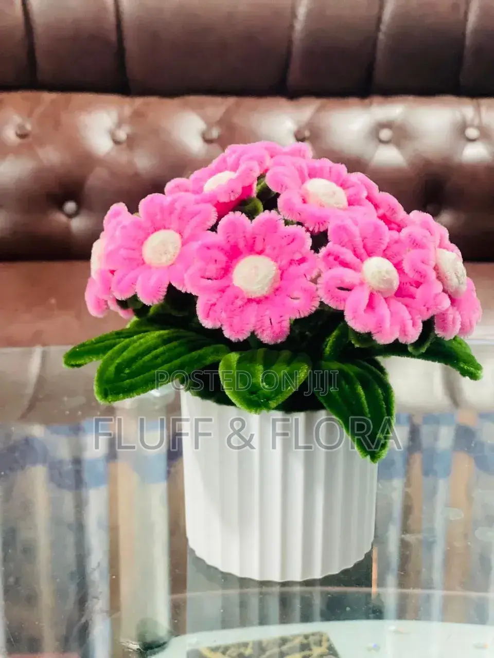 Beautiful Handmade Flower With Vase