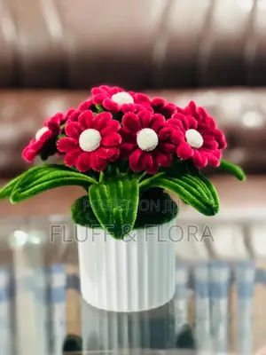 Beautiful Handmade Flower With Vase