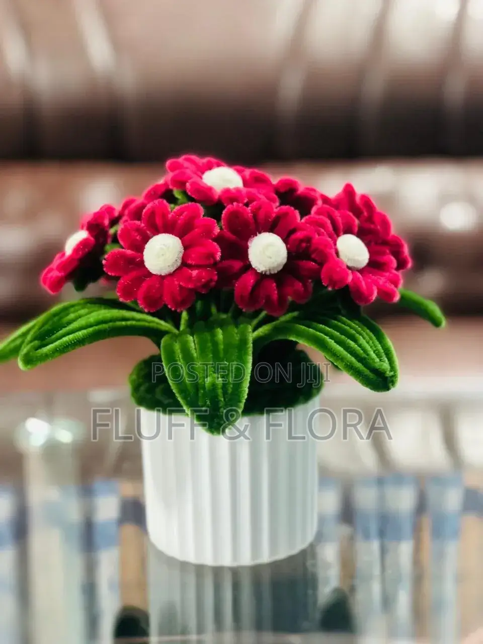 Beautiful Handmade Flower With Vase