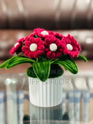 Beautiful Handmade Flower With Vase