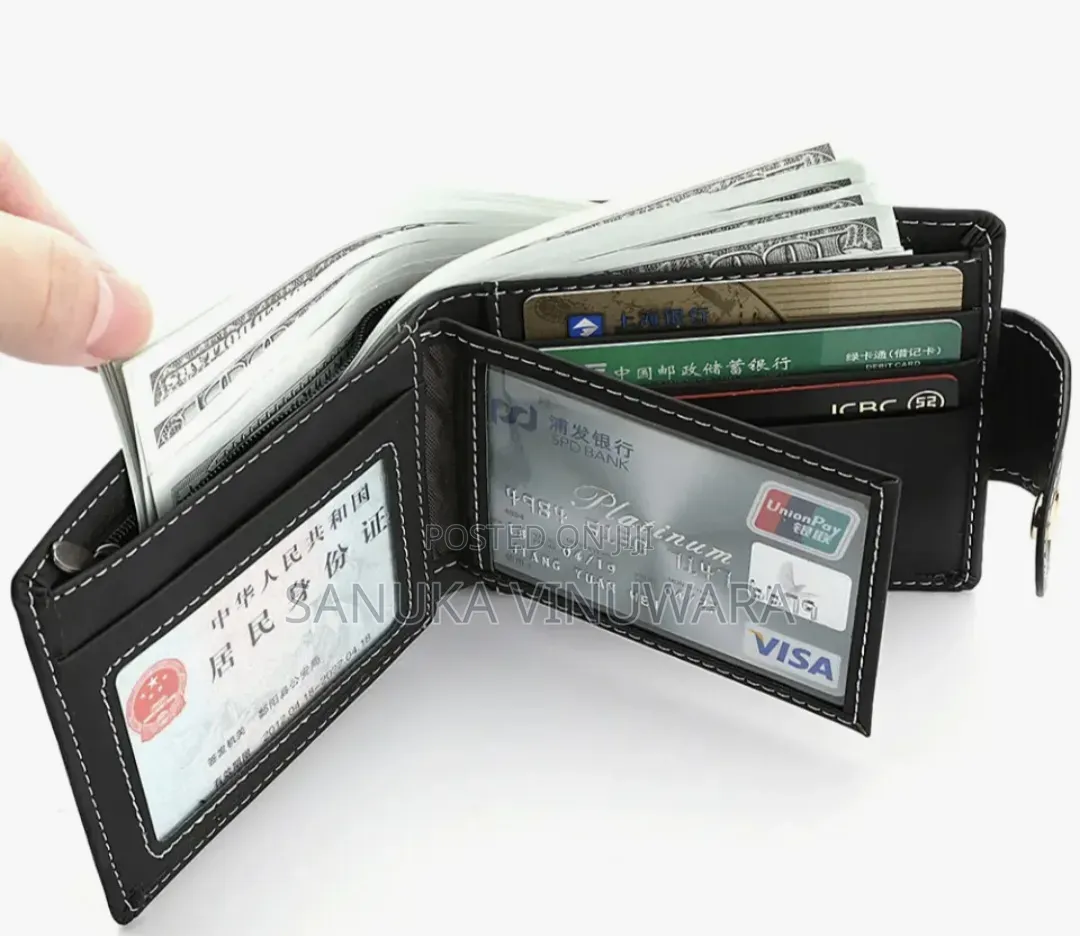 Men’S Pu Leather Short Wallet