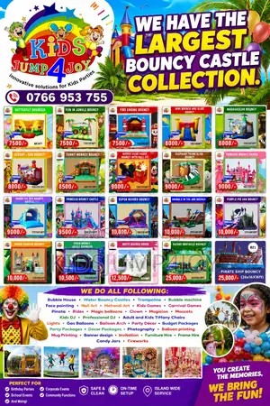 Hire Sri Lanka’S Largest Bouncy Castle Collection!
