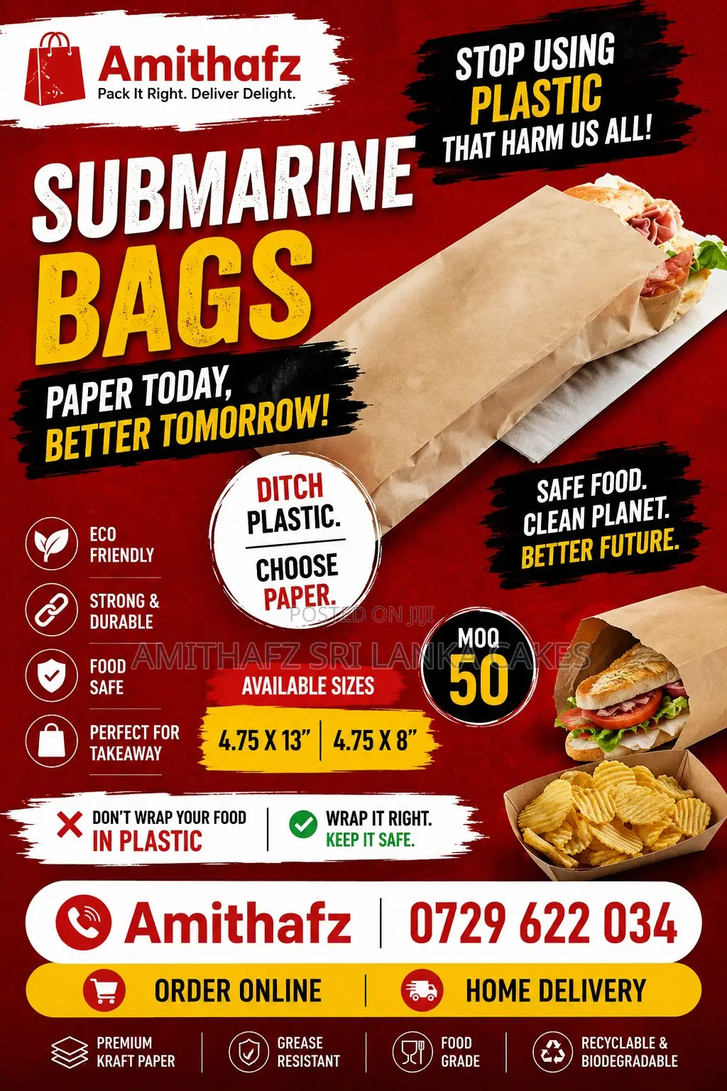 Submarine Bag | සබ්මැරීන් බෑග් | சப்மெரின் பேக் Taste Great Sri Lanka
