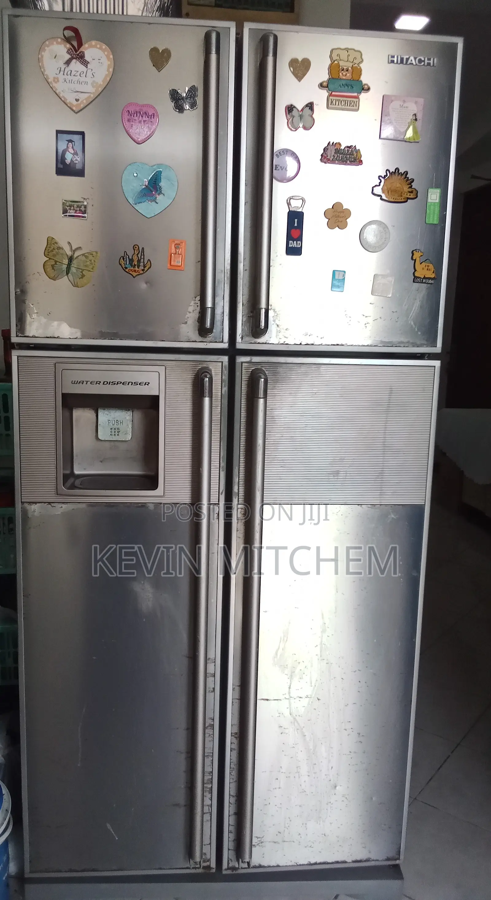 Hitachi Used 4 Door Inverter Fridge With Water Dispenser Option.
