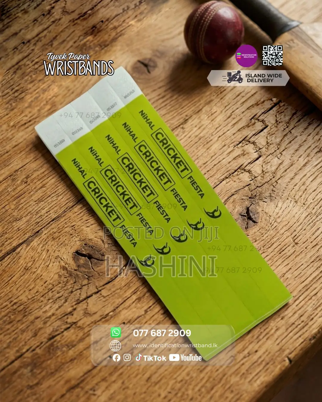 Custom-Printed Tyvek Wristbands