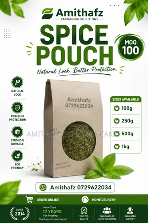 Spice Pouch | Premium Alufoil Ziplock Spice Packaging Sri Lanka Price
