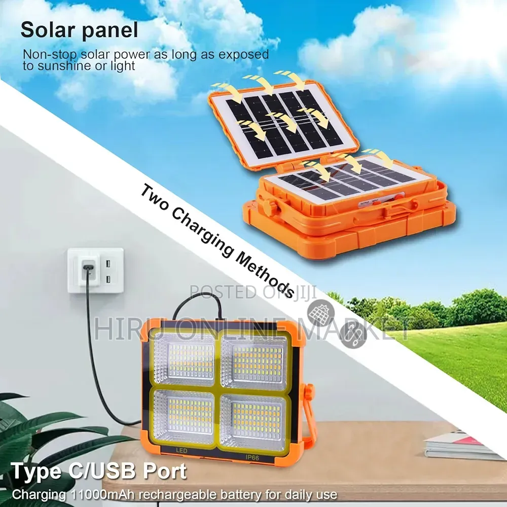 Protable Solar Work Light - 200w