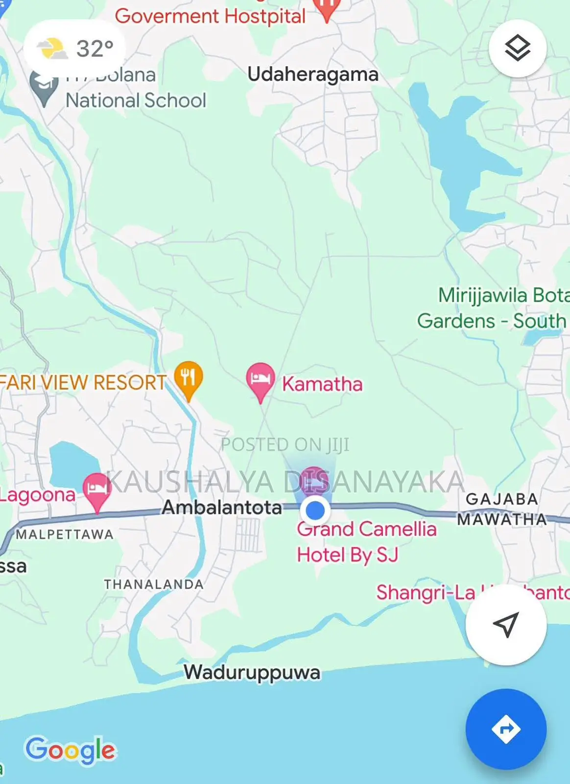 Land for Sale in Ambalantota Town