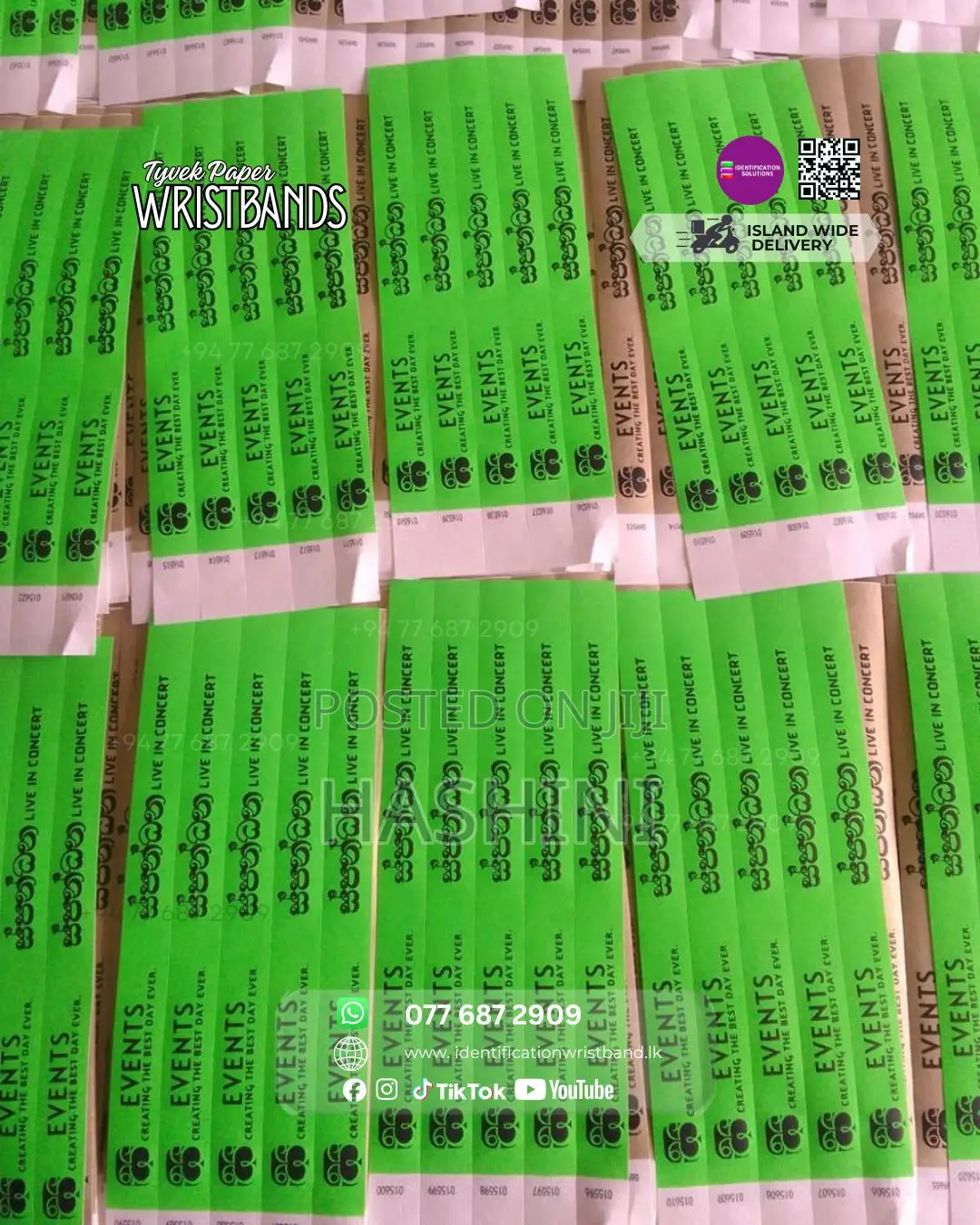 Custom Tyvek Wristbands