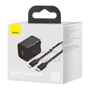 New Baseus 20W PD Super Si Quick Charger With USB C to Lightning Cable