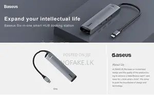 New Baseus Mechanical-Eye 6-In-1 MacBook USB-C Smart Hub Adapter