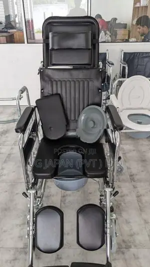 Wheel Chair With Commode Full Option