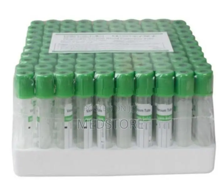 Vacuate Tube Green 100 for Blood Collection