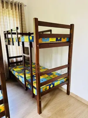 Teak Wood Bunk Bed with Mattress