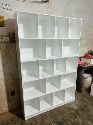 Modern 72x48x12” Design White Rack with Bk Board