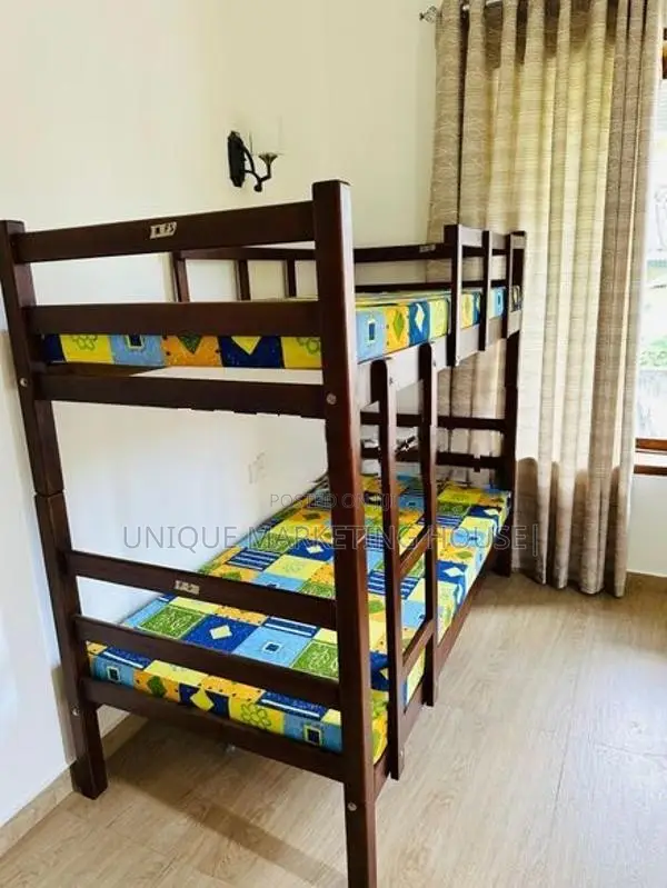 Teak Wood Bunk Bed with Mattress