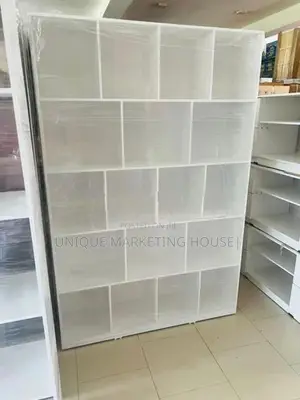 Modern 72x48x12” Design White Rack with Bk Board