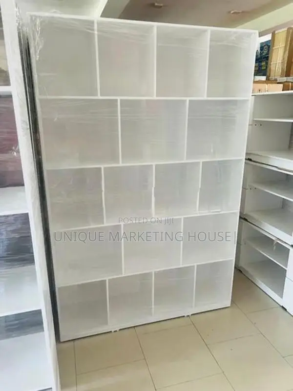 Modern 72x48x12” Design White Rack with Bk Board