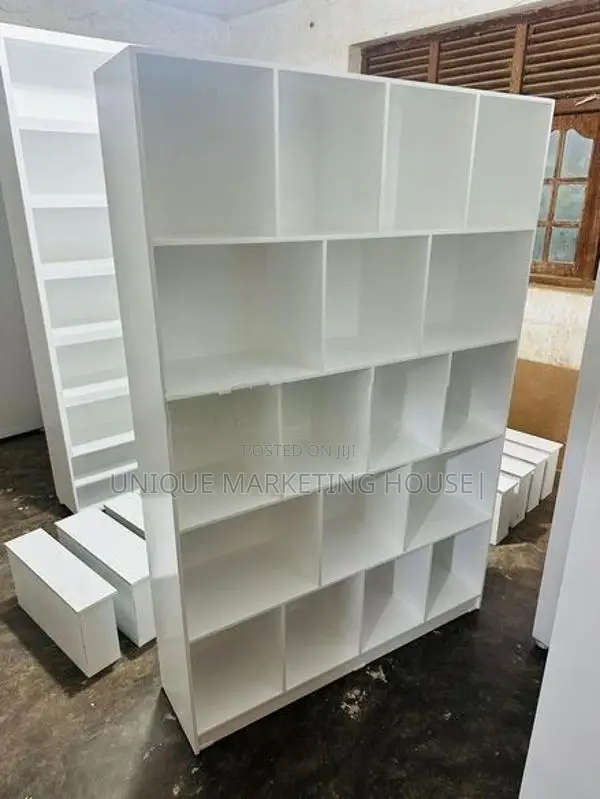 Modern 72x48x12” Design White Rack with Bk Board