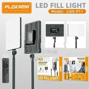 LED Fill Light Panel Video With Stand Plokama LIVE-P11