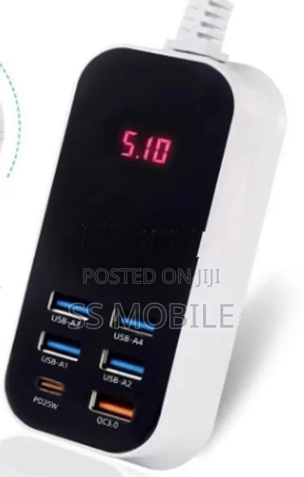 Real 50W 6-Ports USB Charger Power Adapter