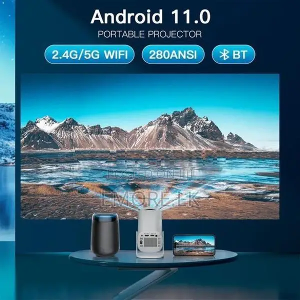 P30,1080P Mini Home 4K Projector Dual WiFi and Bluetooth