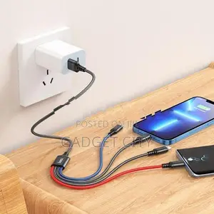 Hoco Cable 4-in-1 “X76 Super” for 2xLightning charging wire