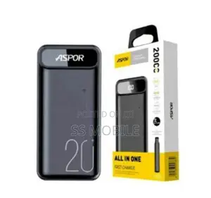 Aspor A396 Pd 20000m Ah 22.5W Fast Charging Power Bank
