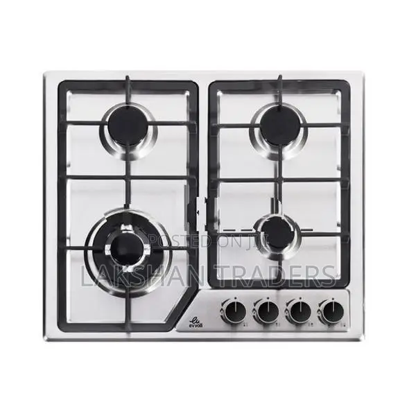New Evvoli (Italy) 4 Burner Cooker Hob Electric Ignition SS