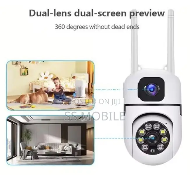6MP Dual Screen Ai Wifi Surveillance Ptz Camera