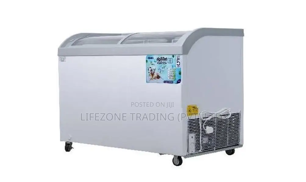 ABANS 358L Curved Glass Top Freezer