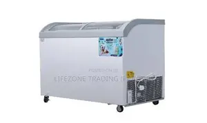 ABANS 358L Curved Glass Top Freezer