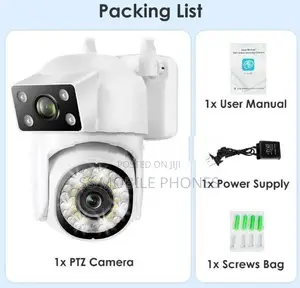 8MP PTZ Dual Lens Camera Wifi IP Security Surveillance