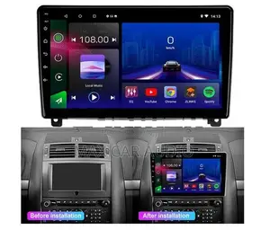 407 peugeot OEM android car dvd audio setup with panel