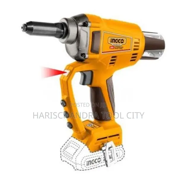 Ingco Cordless Brushless Rivet Gun Tool 20 v (without Battery & Charge
