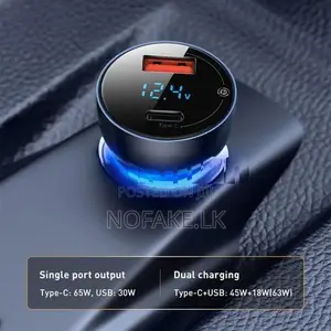 Baseus 65W Laptop MacBook Mobile Phone Charge Car Charger