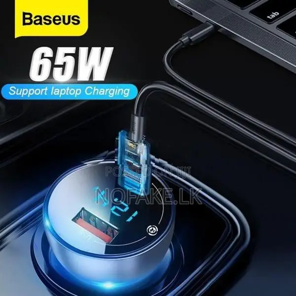 Baseus 65W Laptop MacBook Mobile Phone Charge Car Charger