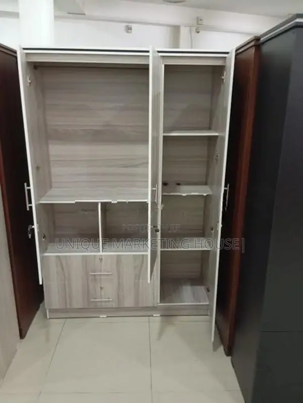 Modern American White 3 D L 2 Drawer Wardrobe