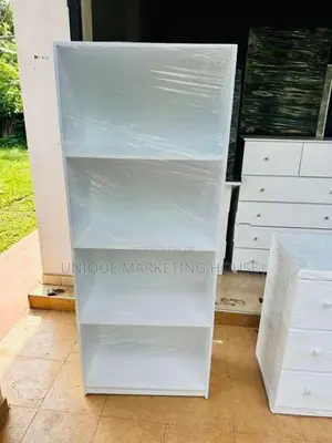 Modern 5x2ft White Book Rack