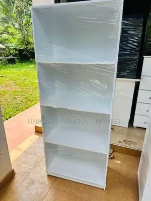 Modern 5x2ft White Book Rack