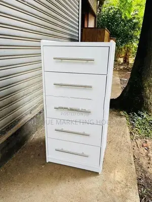 Modern 5pcs White Drawer Set