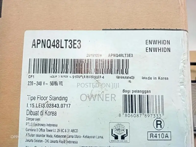 LG Inverter 48000 BTU Indoor Unit