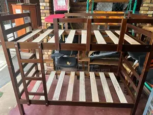 Modern Teak Bunk Bed with D/l Mattresses
