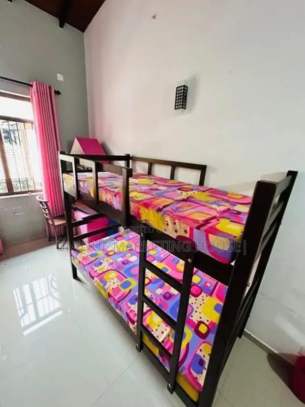 Modern Teak Bunk Bed with D/l Mattresses