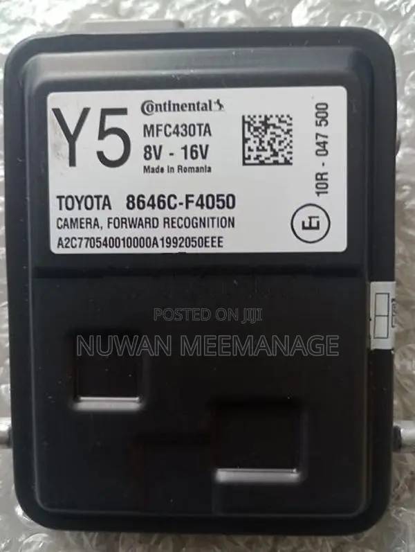 Toyota CHR Radar Sensor Static Camera