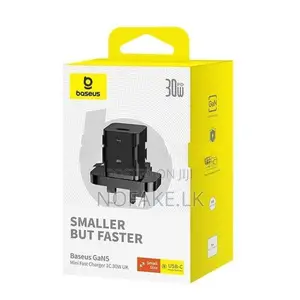 Baseus GaN5 Fast Charger Mini 1C 30W UK Power Adapter