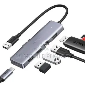 UGREEN 4 Port USB 3.0 & Type C Hub Dock 5Gbps