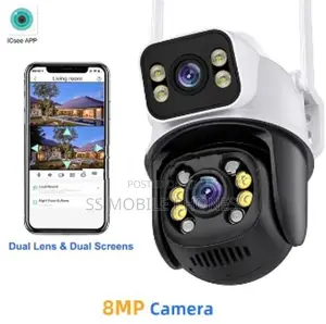 ICSEE Wifi PTZ Camera Dual Lens 4K 8MP HD IP CCTV