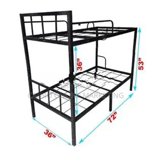 New Steel Box Bar Bunk Bed 6 X 3 Ft Double